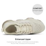 Luogoks Women's Breathable Air Cushion Sneakers