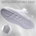 Breathable Women's Non-Slip Running Sneakers - White