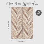 Herringbone Peel and Stick Wallpaper Sheets - 12 Pack