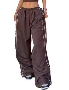 Chic Y2K Wide Leg Parachute Pants for Women