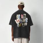 Men's Vintage Oversize Graphic Tee Black
