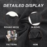 Men's Vintage Oversize Graphic Tee Black