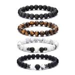 RANKEEF Tiger Eye Stone Bracelet Set for All