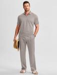 Trendy Khaki Men's Summer Vacation Outfit Set