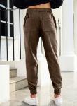 Stylish Brown Corduroy Casual Jogger Pants for Men