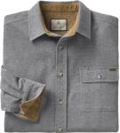Charcoal Heather Luxury Flannel Shirt for Men