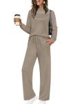 Chic Brown Fall Matching Lounge Set for Women