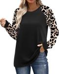 Chic Leopard Print Long Sleeve Top for Women