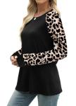 Chic Leopard Print Long Sleeve Top for Women