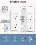 Mifaso Multi Plug Power Strip with USB Ports