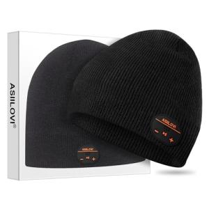 Luxury Bluetooth Beanie with Wool Lining - Black