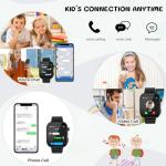 Luxury Kids' Watch with Games and Calls (Black)