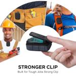 Stylish Clip-On Waterproof Bluetooth Speaker – Black