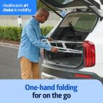 Lightweight Folding Walker with Easy-Grip Handles