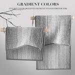 Non-Slip Chenille Bathroom Mats Set, Gray