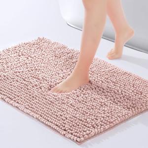 Non-Slip Chenille Bath Mat - 24"x17