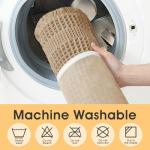 Beige Non-Slip Waffle Bath Mat 32"x20