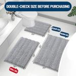 Lightweight Non-Slip Chenille Bath Rug 24x16