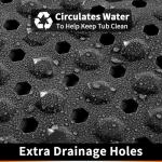 Yimobra Non-Slip Bath Mat with Suction Cups