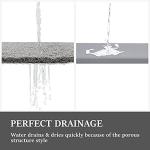 Non-Slip Shower Mat with Drain, Quick Drying