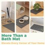Non-Slip Diatomite Bath Mat - Easy to Clean