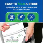 Healthline Adjustable Folding Walker with Wheels