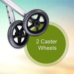 Adjustable 5-Inch Universal Walker Wheels Pair