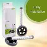 Adjustable 5-Inch Universal Walker Wheels Pair