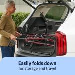 Burgundy Rollator Walker with Seat and Adjustable Handles