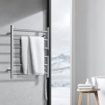 Wall-Mounted Heated Towel Rack with Timer