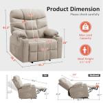 Easy-Grip Power Lift Recliner Chair for Seniors