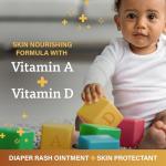 A+D Diaper Rash Ointment for Dry Skin Relief