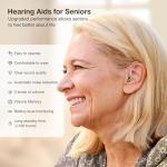 Rechargeable Hearing Aids for Seniors with Noise Cancelling