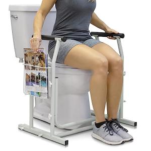 Toilet Safety Rail with Easy Grip Handles