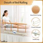 Easy-Grip Bed Rail for Seniors' Safety