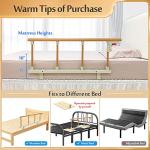 Easy-Grip Bed Rail for Seniors' Safety