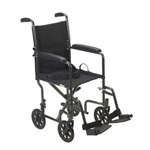 Lightweight Folding Transport Wheelchair with Footrest