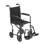 Lightweight Folding Transport Wheelchair with Footrest