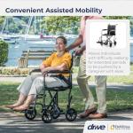 Lightweight Folding Transport Wheelchair with Footrest
