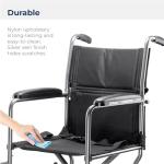 Lightweight Folding Transport Wheelchair with Footrest