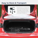 Lightweight Folding Transport Wheelchair with Footrest