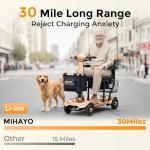 Lightweight 4-Wheel Mobility Scooter for Seniors