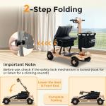 Lightweight 4-Wheel Mobility Scooter for Seniors