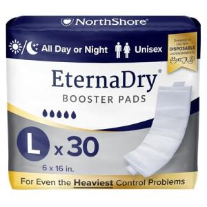 NorthShore EternaDry Adhesive Booster Pads, Large
