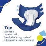 NorthShore EternaDry Adhesive Booster Pads, Large