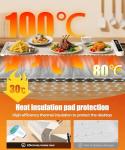Heat-Resistant Food Warming Mat with Timer