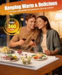 Heat-Resistant Food Warming Mat with Timer