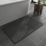 Non-Slip Quick-Dry Bath Mat Rug - Dark Grey