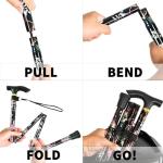 Lightweight Adjustable Folding Cane for Seniors