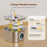 Stainless Steel Cat Water Fountain for Pets